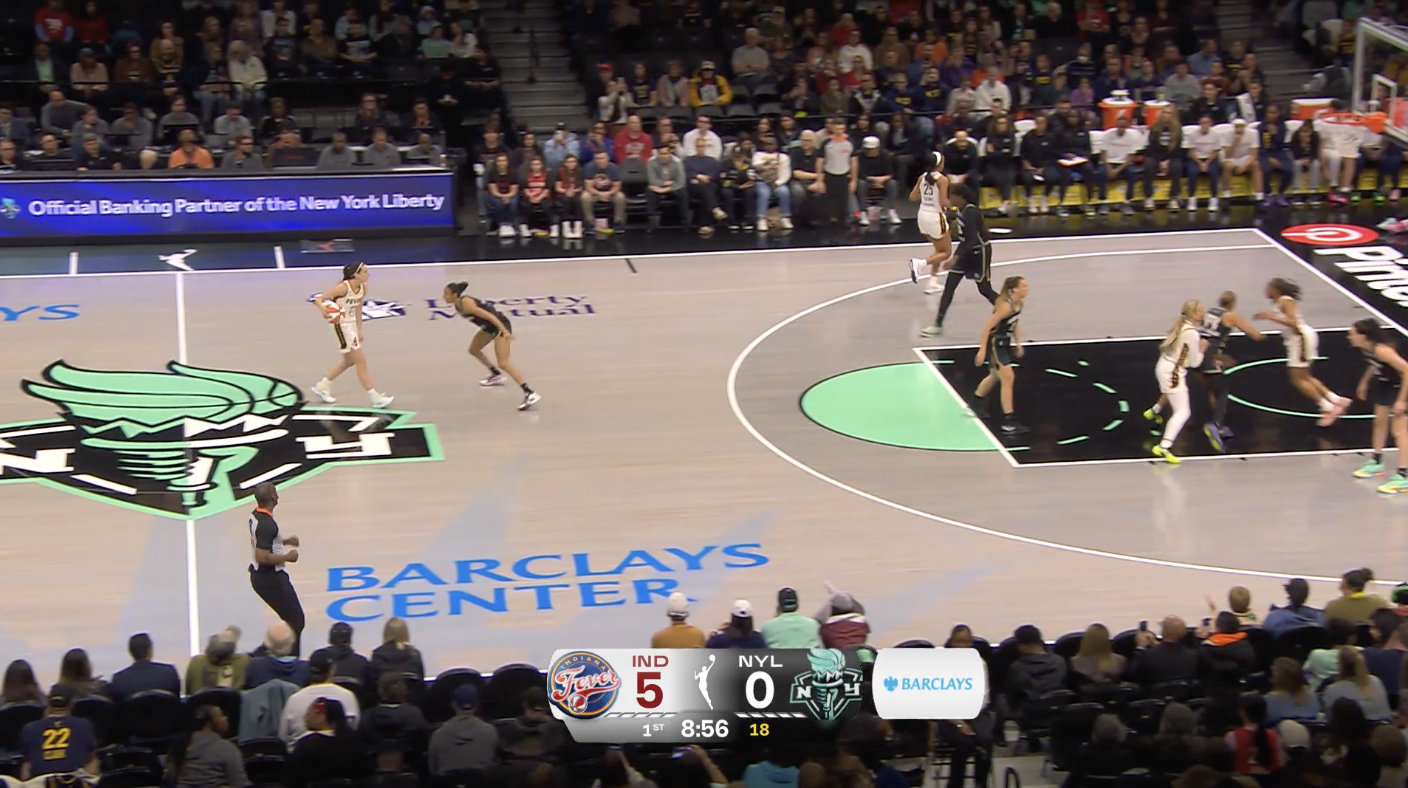 Clark Knocks Down a Three